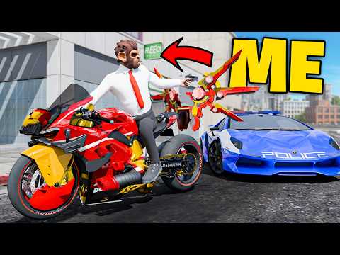 Robbing Banks and Escaping using IRONMAN Bike sa GTA 5