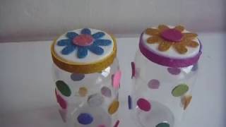 DECORA FRASCOS DE PLÁSTICO...