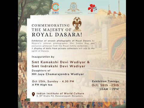 COMMEMORATING THE MAJESTY OF ROYAL DASARA! – A Gallery Show at Indian Institute of World Culture