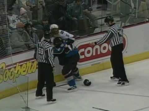 Bryan Allen vs Ian Laperriere Jan 28, 2006