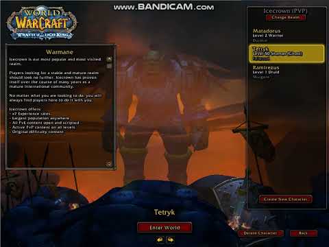 Word of Warcraft Wrath of the Lich King Shaman FelWood Gameplay