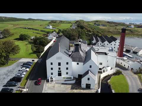 Tasting Scottish Whisky on a folding bike tour on Islay, Inner Hebrides