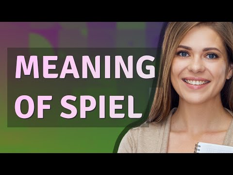 Spiel | meaning of Spiel