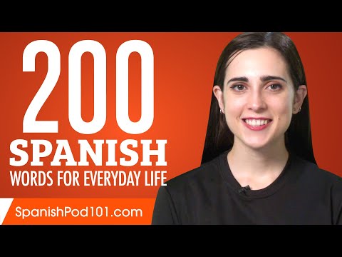 200 Spanish Words for Everyday Life - Basic Vocabulary #10