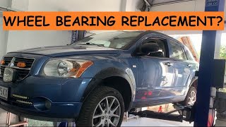 Dodge Caliber Rear wheel bearing replacement