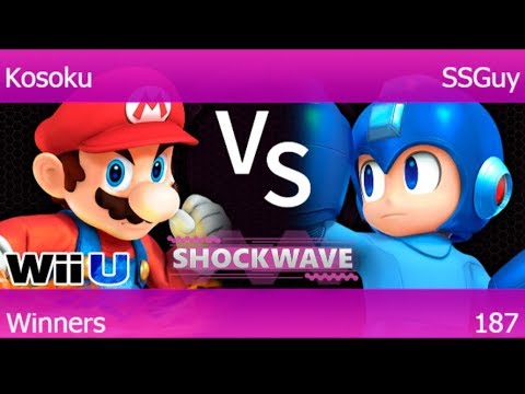 SW 187 - GGEA | Kosoku (Mario) vs SSGuy (Mega Man) Winners - Smash 4