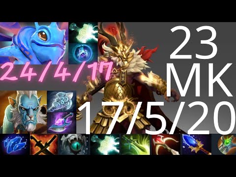 23 Monkey King vs Phantom Lancer, Ember Spirit, Doom - sry for pause uncut - dota2