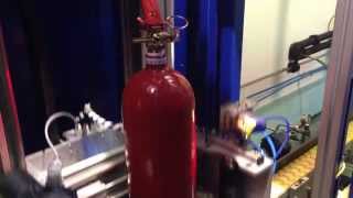 filling process of CO2 fire extinguisher cylinders
