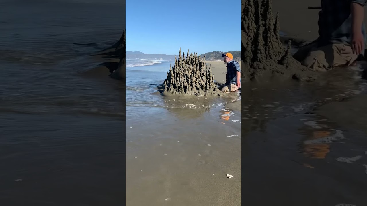 Giant sandcastle