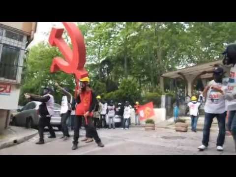 1 Mayıs 2014'te Beşiktaş semalarında orak -çekiç