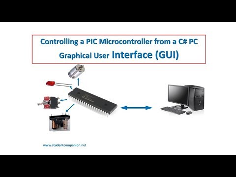 20- Project 3 Controlling a PIC from a PC GUI, part 1 | MPLAB XC8 for Beginners Tutorial