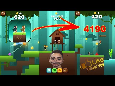 MONKEY ROPES Gameplay ( iOS, Android ) BEST SCORE - YouTube
