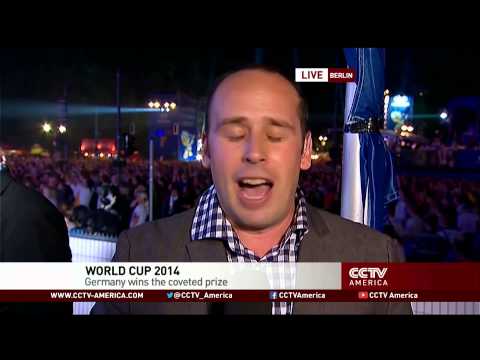 Celebration in Germany after World Cup victory