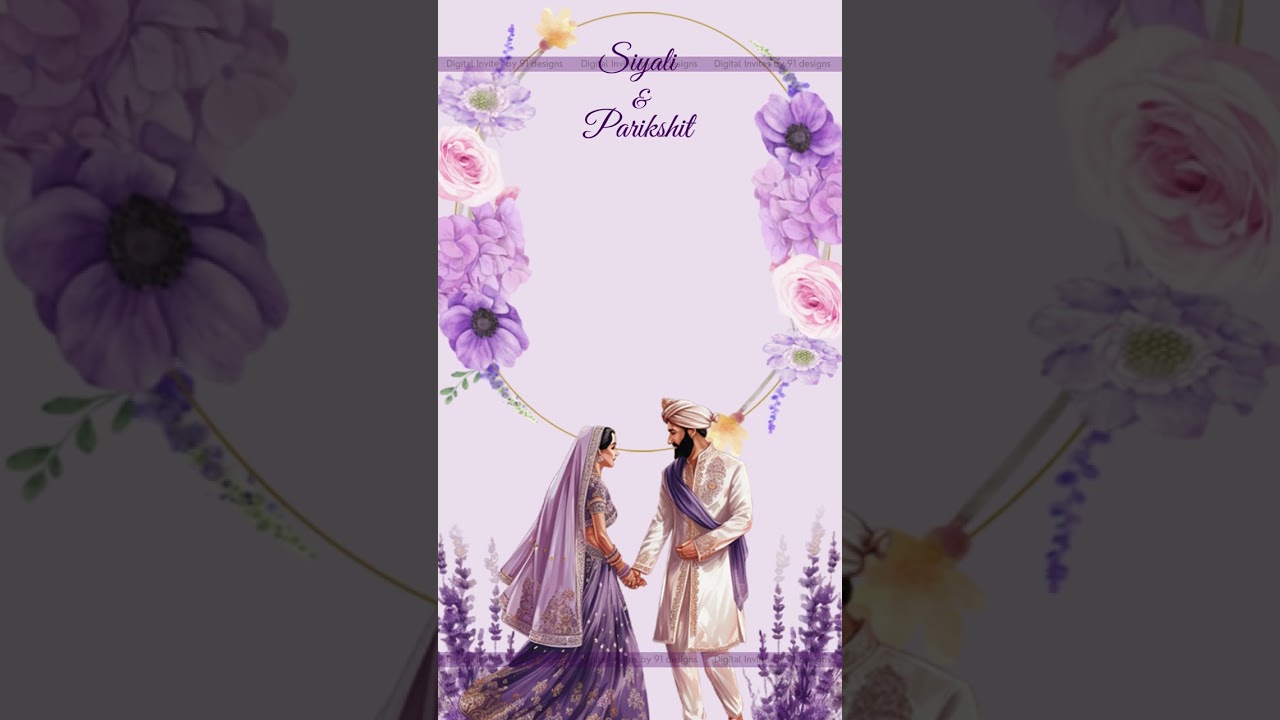 Rustic Floral Save the Date Announcement