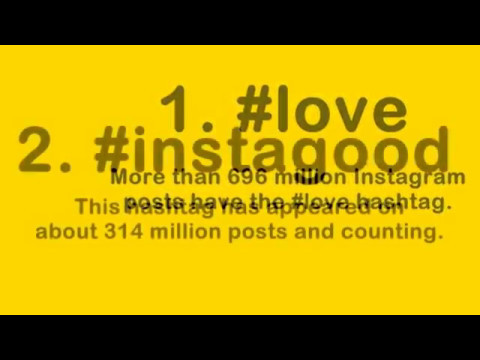 The 7 most popular hashtags