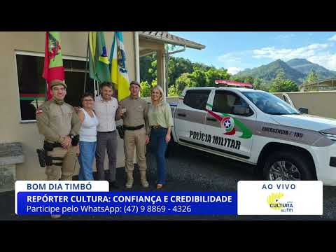Benedito Novo recebe nova viatura 4x4 para fortalecer policiamento no interior