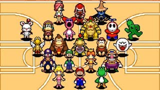 Mario Hoops 3 on 3 - All Characters
