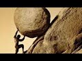 Man pushing boulder meme (Sisyphus)