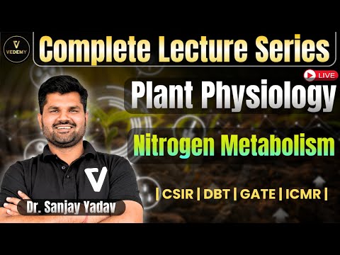 Complete Lecture Series | Nitrogen Metabolism | Plant Physiology | Dr. Sanjay Yadav | CSIR | GATE |