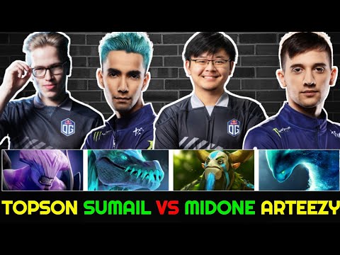 TOPSON SUMAIL VS MIDONE ARTEEZY - Rapier Faceless Void vs Rapier Morphling 7.24 Dota 2