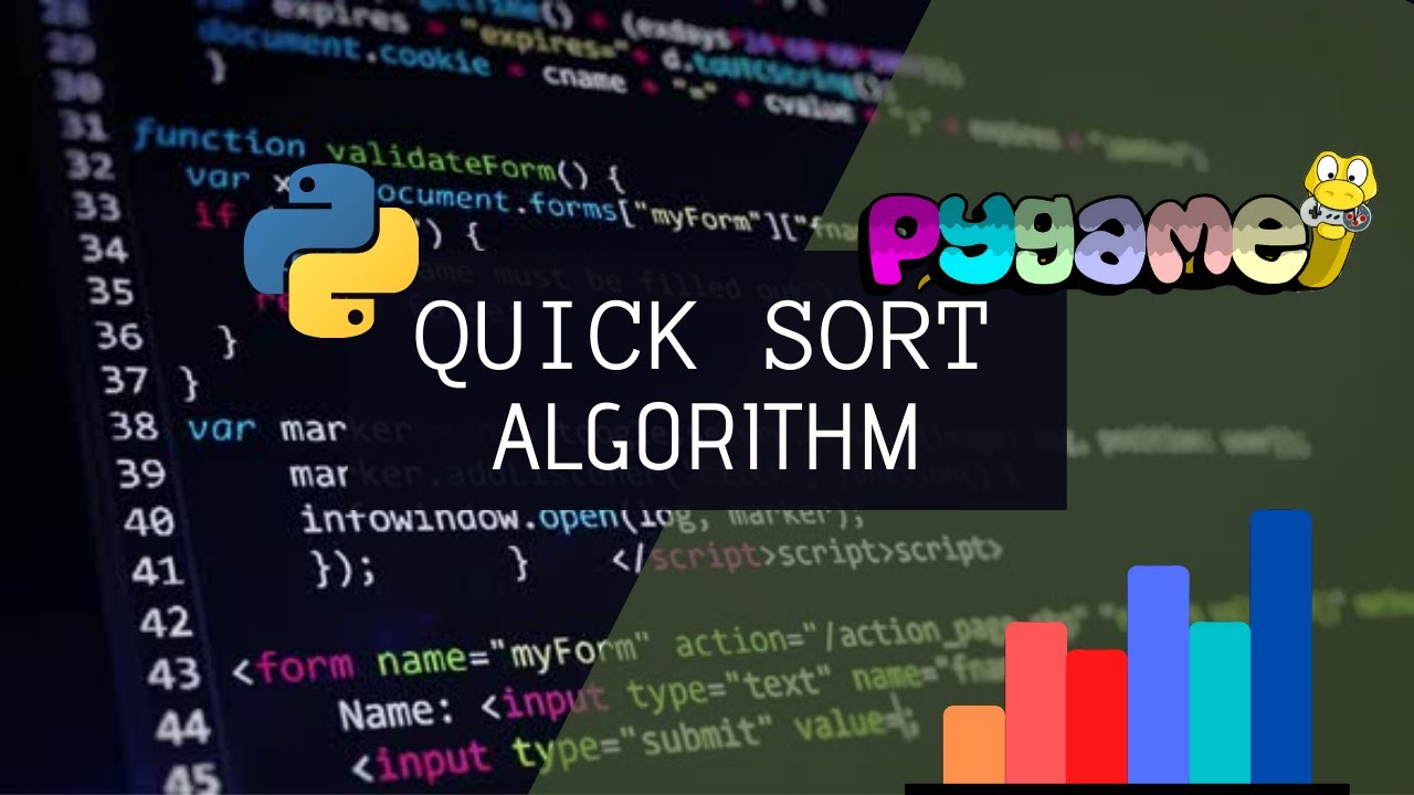QuickSort Algorithm | Python Pygame | Sorting Algorithms Visualized