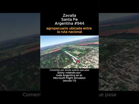 Zavalla, Santa Fe desde el Microsoft Flight Simulator #zavalla #santafe #msfs #joaha45 #argentina