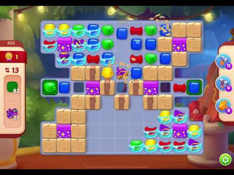 HomeScapes Level 852 no boosters (15 moves)