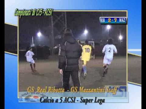 Calcio a 5 ACSI - GS Real La Ribotta-Mazzantini Staff  e  Audio Digitale-Ford BBay.avi