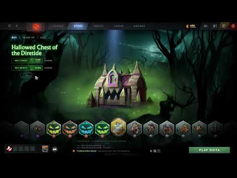 Opening 30 x Hallowed Chest of the Diretide