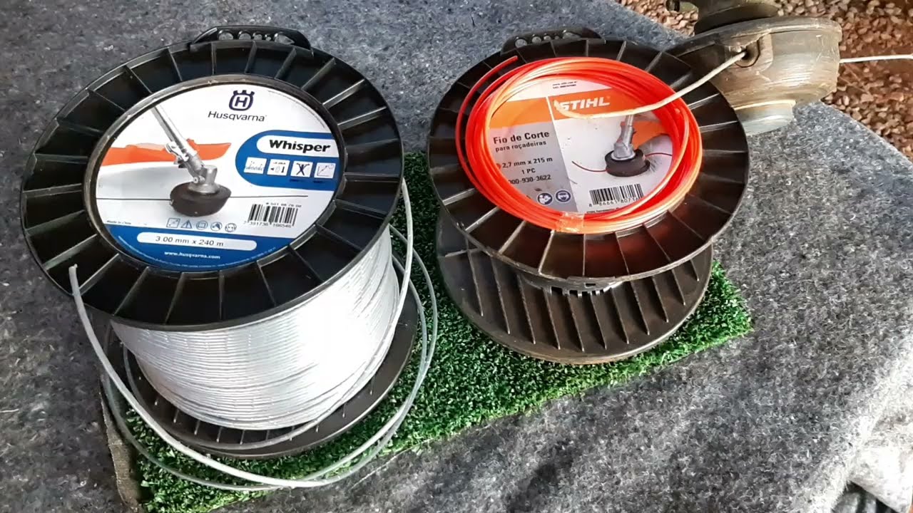 Qual o melhor nylon para roçadeira? fio de naylon Whesper ou liso comum?