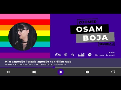 Osam boja s3:e6 / Mikroagresije i ostale agresije na tržištu rada / Sonja Sajzor / Zoomer