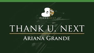 Ariana Grande - thank u, next - LOWER Key (Piano Karaoke / Sing Along)