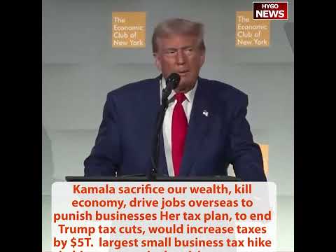 TRUMP: make Trump Tax Cuts permanent, NO TAX ON TIPS & SOCIAL SECURITY; Kamala tax on unrealized
