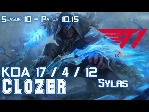 T1 Clozer SYLAS vs FIORA Mid - Patch 10.15 KR Ranked