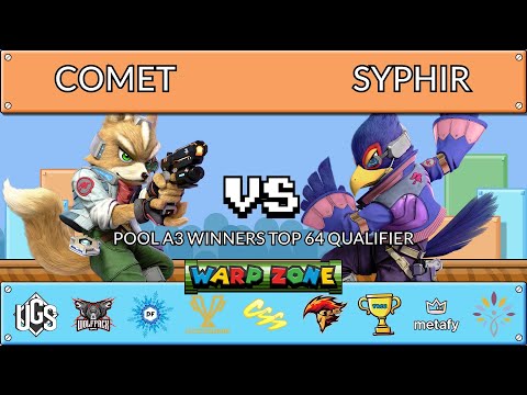 Warp Zone - Pool A3 Winners Top 64 Qualifier - Comet(Fox) Vs. Syphir(Falco)