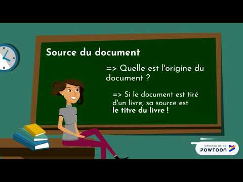 Présenter un document en histoire