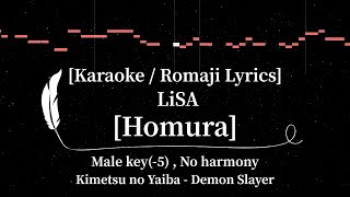 Download lagu LiSA – Homura | Demon Slayer: Mugen Train|Karaoke Off Vocal Romaji Lyrics Male Key(-5) No harmony mp3