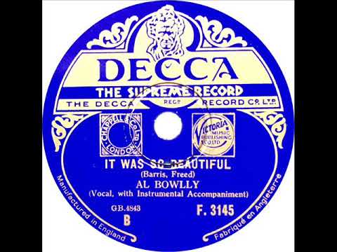Al Bowlly - It Was So Beautiful