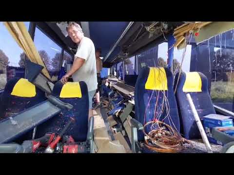 A brief summary of the initial demolition work on our Van Hool T915.