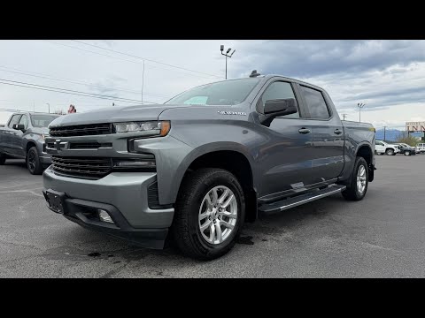 2021 Chevrolet Silverado 1500 Crew Cab Short Box 4-Wheel Drive RST in Gray for sale at North Star Chevrolet Buick GMC in Cranbrook, BC