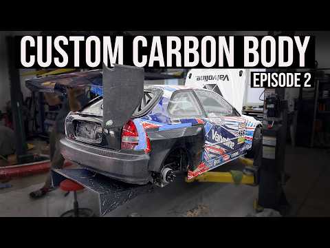 Making carbon fiber for my unlimited time attack civic! - Ep 2