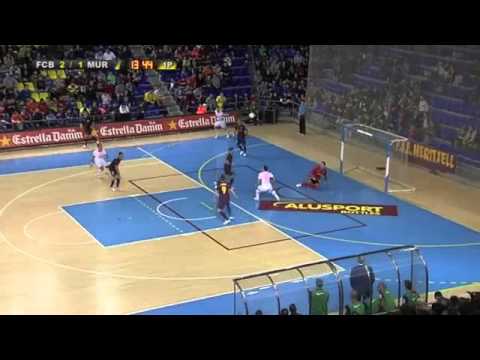 Liga Nacional de Futebol Sala Barcelona Alusport 4x3 ElPozo Murcia jornada 9