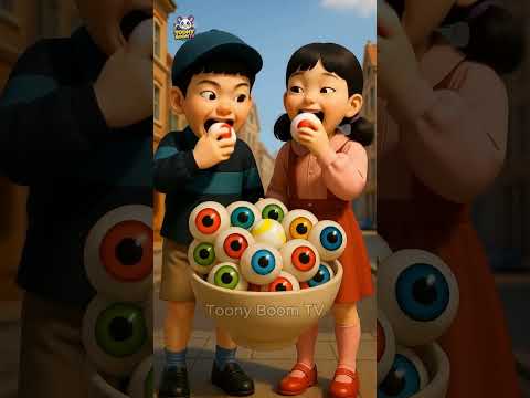 Squid Game Eyeball Candy Slime!  Edible & Creepy Fun #SquidGame #SquidGame2 #SquidGame3 #AI #shorts