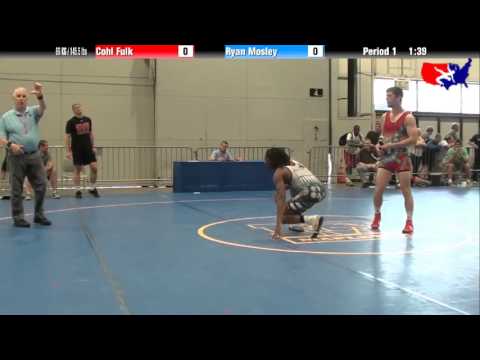 Cohl Fulk vs. Ryan Mosley at 2013 Junior Nationals - FILA - FS
