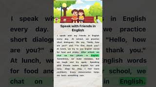 Speak with Friends in English 🌸| English Reading and Listening Practice #englishforbeginners