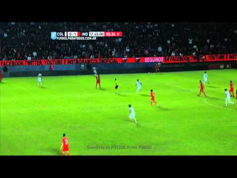 El Rojo acumuló chances. Colón 0 - Independiente 1. Fecha 19. Primera División 2015. FPT.