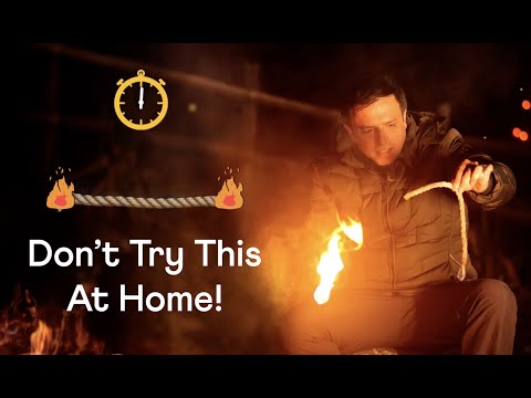 No watch? No problem — measure time by burning ropes