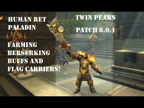 Human Ret Paladin PVP BG 8.0.1 - Farming Berserking Buffs And Flag Carriers