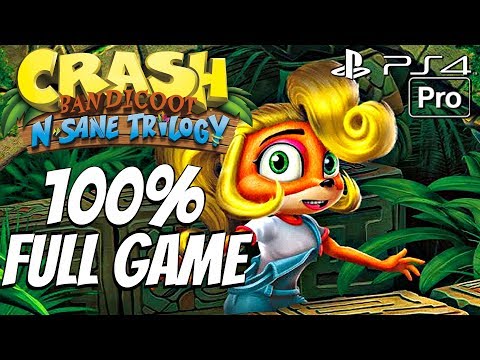Crash Bandicoot 2 (PS4) - Gameplay Walkthrough 100% Complete All Boxes, All Gems, All Relics