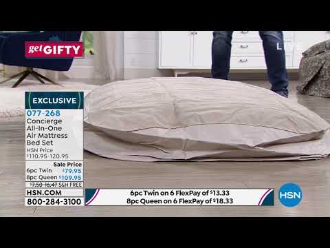 Concierge Collection AllInOne 6pc Air Mattress Bed Set  ...